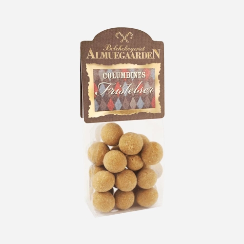Lakridskugler med chokolade og saltkaramel fra Almuegaarden.